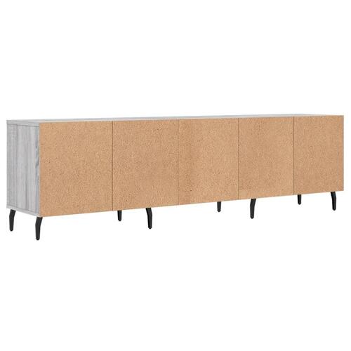 Tv-bord 150x30x44,5 cm konstrueret træ grå sonoma-eg