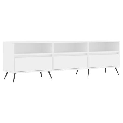 Tv-bord 150x30x44,5 cm konstrueret træ hvid