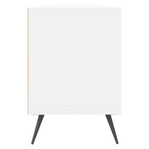 Tv-bord 150x30x44,5 cm konstrueret træ hvid