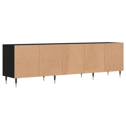 Tv-bord 150x30x44,5 cm konstrueret træ sort