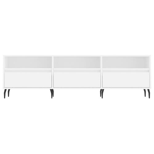 Tv-bord 150x30x44,5 cm konstrueret træ hvid
