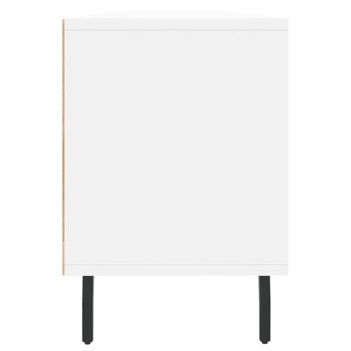 Tv-bord 150x30x44,5 cm konstrueret træ hvid