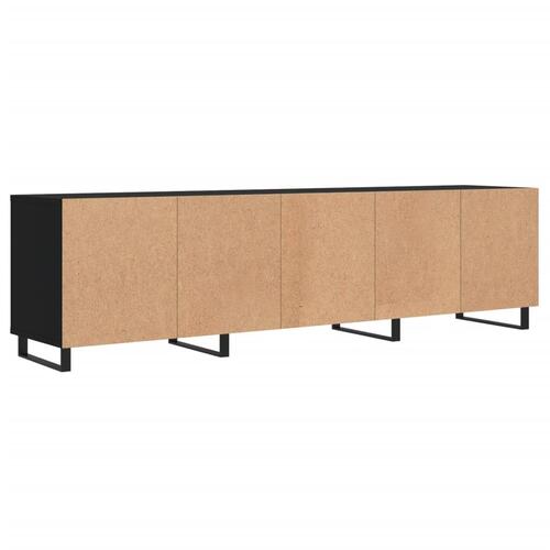 Tv-bord 150x30x44,5 cm konstrueret træ sort