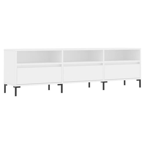Tv-bord 150x30x44,5 cm konstrueret træ hvid