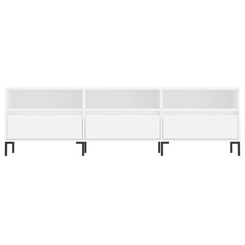 Tv-bord 150x30x44,5 cm konstrueret træ hvid