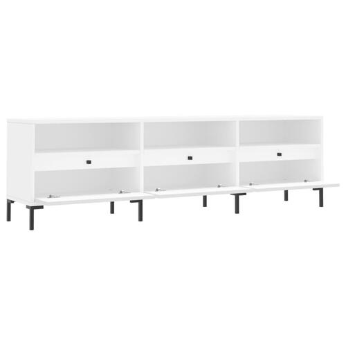 Tv-bord 150x30x44,5 cm konstrueret træ hvid