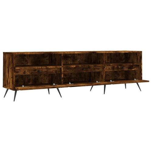 Tv-bord 150x30x44,5 cm konstrueret træ røget egetræsfarve