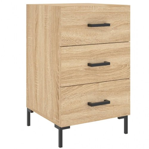 Sengebord 40 × 40 × 66 cm i konstrueret træ - sonoma-eg