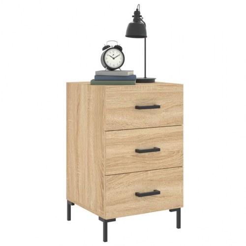 Sengebord 40 × 40 × 66 cm i konstrueret træ - sonoma-eg