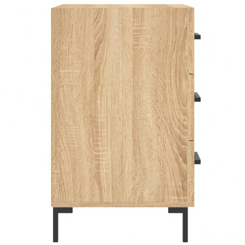 Sengebord 40 × 40 × 66 cm i konstrueret træ - sonoma-eg