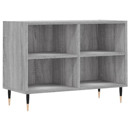 Tv-bord 69,5x30x50 cm konstrueret træ grå sonoma-eg