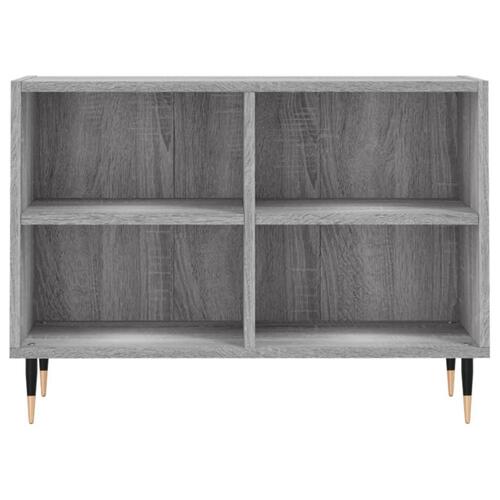 Tv-bord 69,5x30x50 cm konstrueret træ grå sonoma-eg