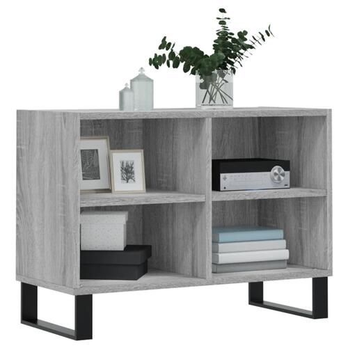 Tv-bord 69,5x30x50 cm konstrueret træ grå sonoma-eg