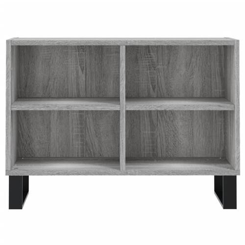 Tv-bord 69,5x30x50 cm konstrueret træ grå sonoma-eg
