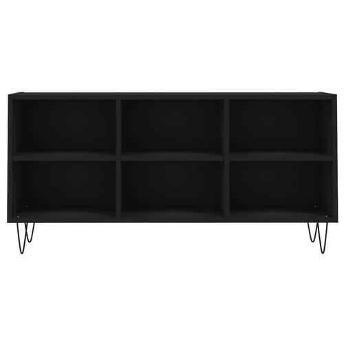 Tv-bord 103,5x30x50 cm konstrueret træ sort