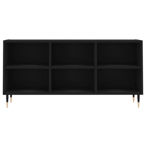 Tv-bord 103,5x30x50 cm konstrueret træ sort