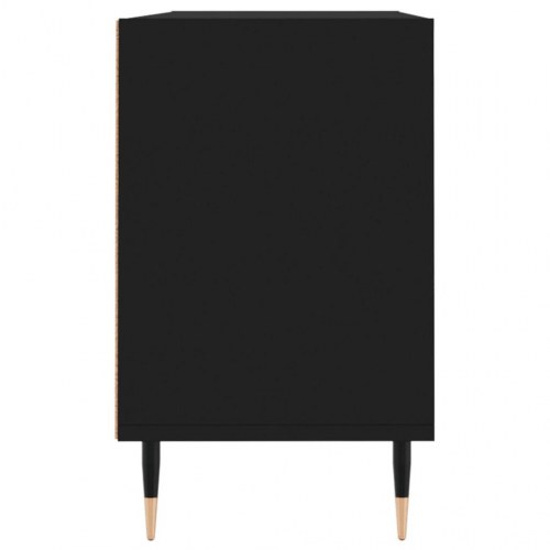 Tv-bord 103,5x30x50 cm konstrueret træ sort
