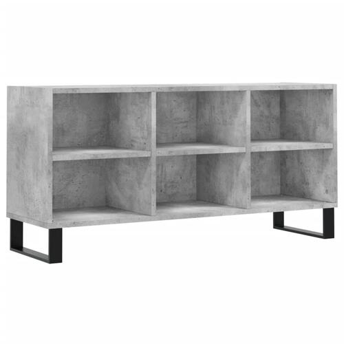 Tv-bord 103,5x30x50 cm konstrueret træ betongrå