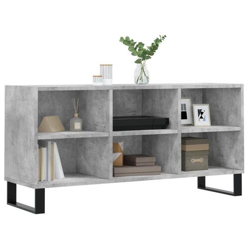 Tv-bord 103,5x30x50 cm konstrueret træ betongrå