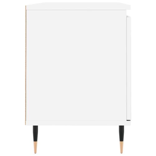 Tv-bord 104x35x50 cm konstrueret træ hvid