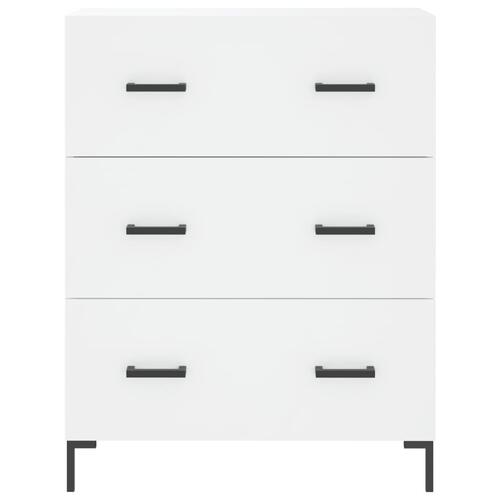 Skænk 69,5x34x90 cm konstrueret træ hvid
