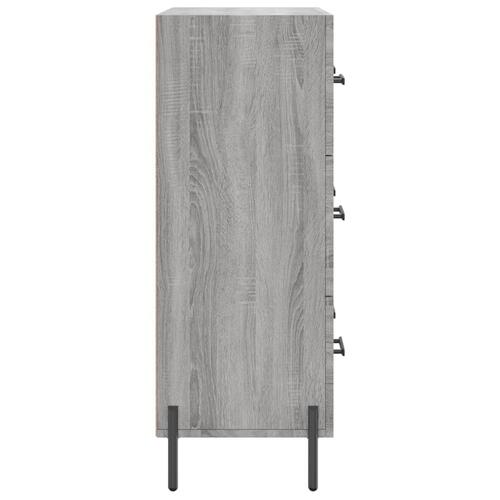 Skænk 69,5x34x90 cm konstrueret træ grå sonoma-eg