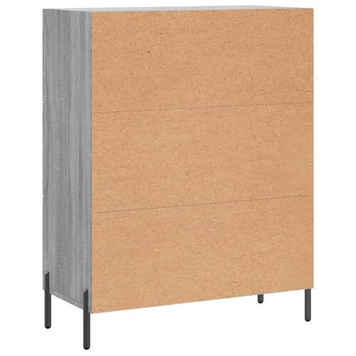 Skænk 69,5x34x90 cm konstrueret træ grå sonoma-eg