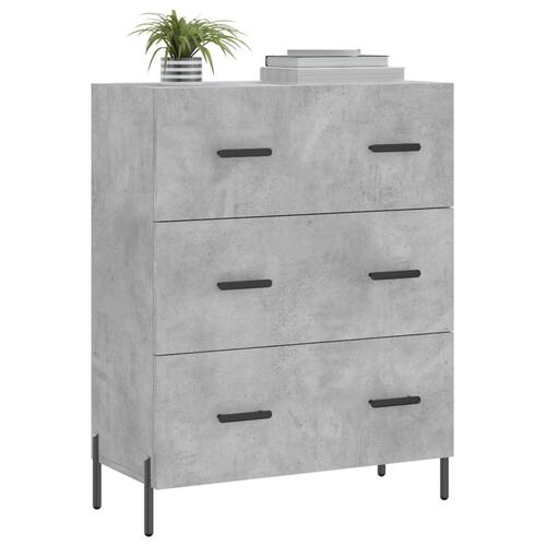 Skænk 69,5x34x90 cm konstrueret træ betongrå