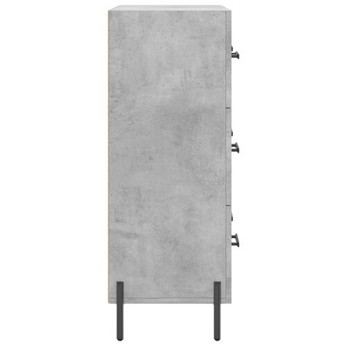 Skænk 69,5x34x90 cm konstrueret træ betongrå
