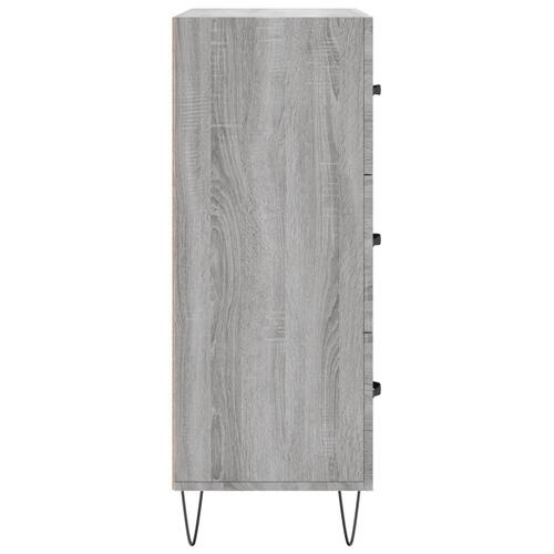 Skænk 69,5x34x90 cm konstrueret træ grå sonoma-eg