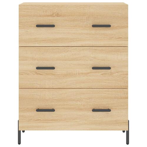 Skænk 69,5x34x90 cm konstrueret træ sonoma-eg