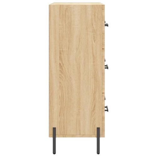 Skænk 69,5x34x90 cm konstrueret træ sonoma-eg