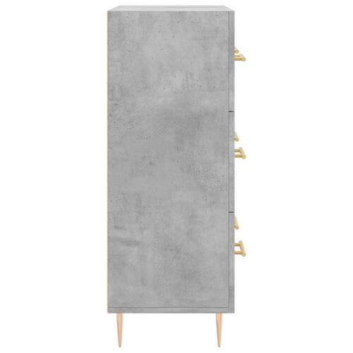 Skænk 69,5x34x90 cm konstrueret træ betongrå
