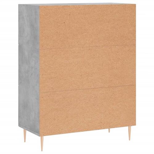 Skænk 69,5x34x90 cm konstrueret træ betongrå