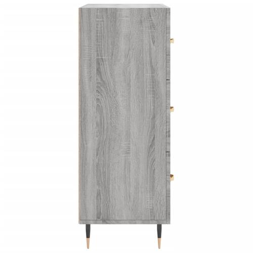 Skænk 69,5x34x90 cm konstrueret træ grå sonoma-eg