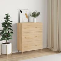 Skænk 69,5x34x90 cm konstrueret træ sonoma-eg