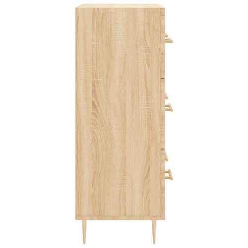 Skænk 69,5x34x90 cm konstrueret træ sonoma-eg