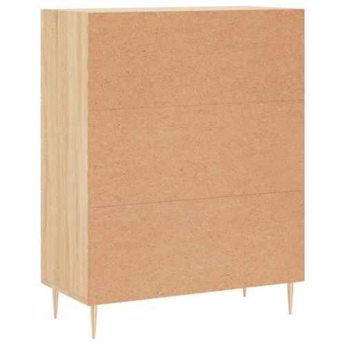 Skænk 69,5x34x90 cm konstrueret træ sonoma-eg
