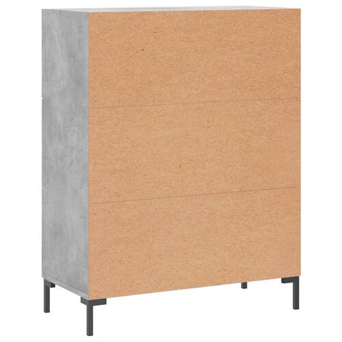 Skænk 69,5x34x90 cm konstrueret træ betongrå