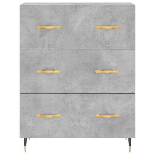 Skænk 69,5x34x90 cm konstrueret træ betongrå