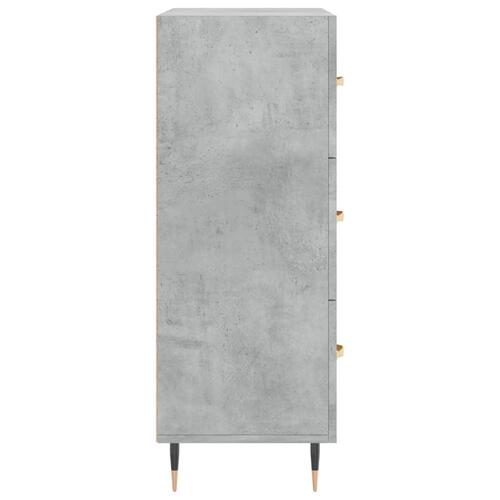 Skænk 69,5x34x90 cm konstrueret træ betongrå