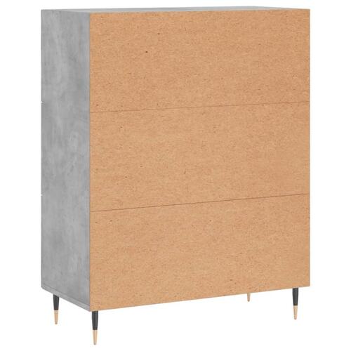 Skænk 69,5x34x90 cm konstrueret træ betongrå