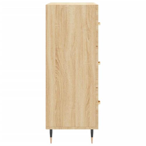 Skænk 69,5x34x90 cm konstrueret træ sonoma-eg