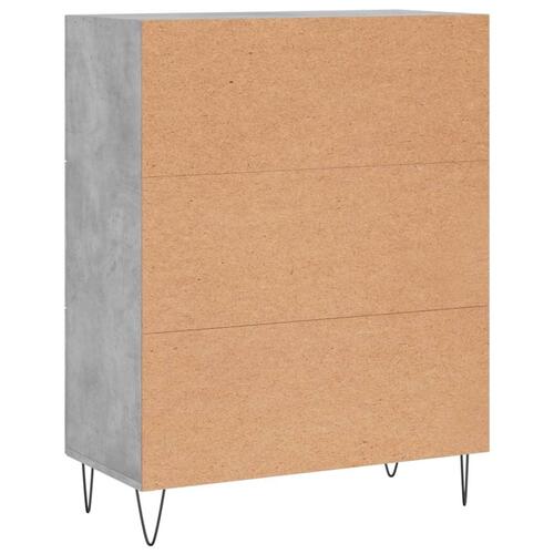 Skænk 69,5x34x90 cm konstrueret træ betongrå