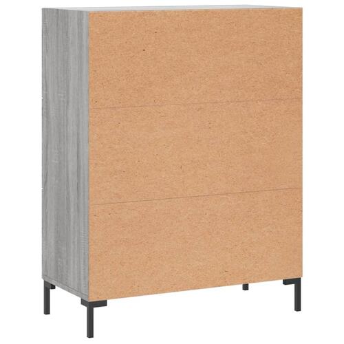 Skænk 69,5x34x90 cm konstrueret træ grå sonoma-eg