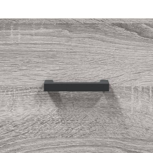 Skænk 69,5x34x90 cm konstrueret træ grå sonoma-eg