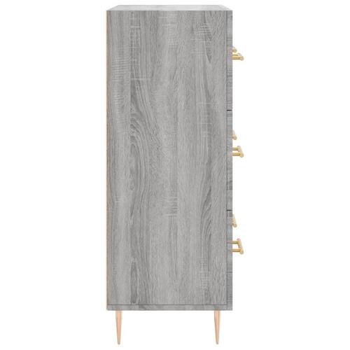 Skænk 69,5x34x90 cm konstrueret træ grå sonoma-eg