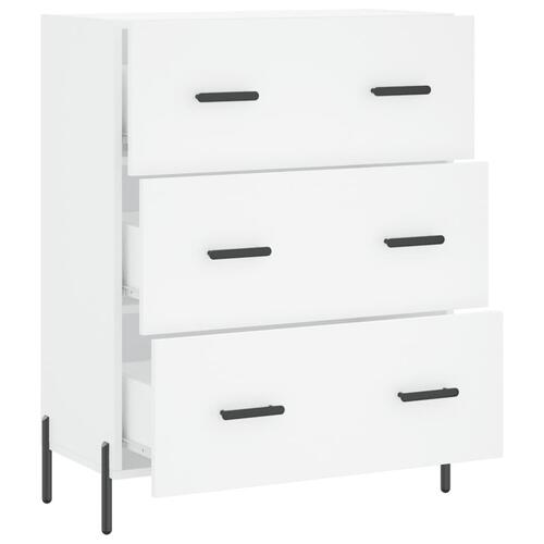 Skænk 69,5x34x90 cm konstrueret træ hvid