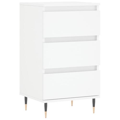 Skænk 40x35x70 cm konstrueret træ hvid