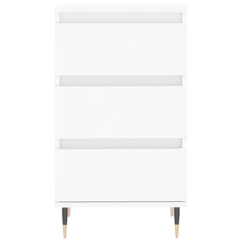 Skænk 40x35x70 cm konstrueret træ hvid